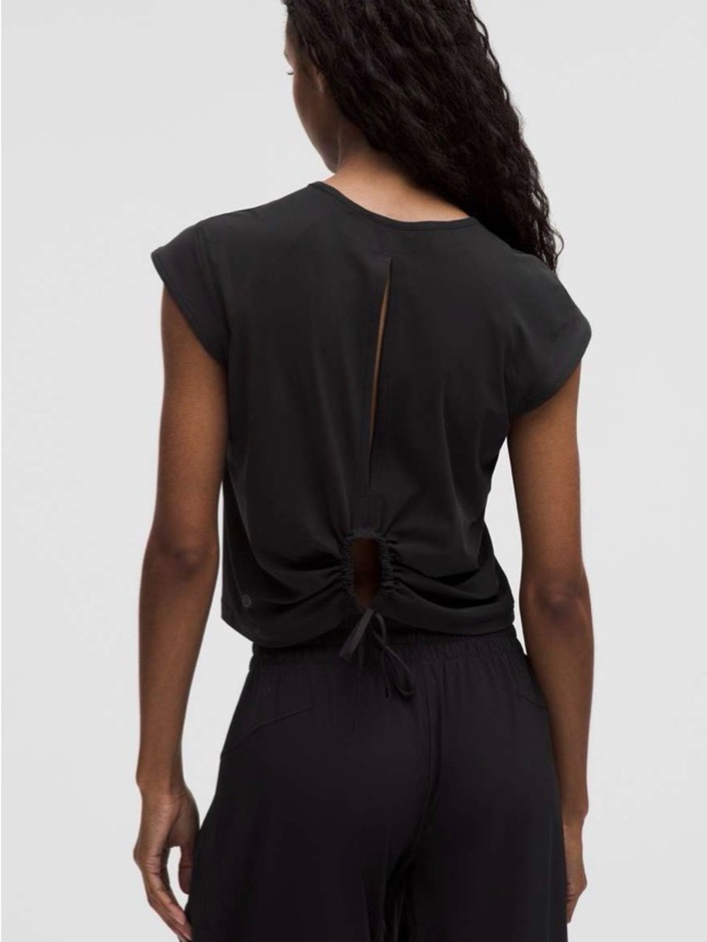 Lululemon Cinch-Back Short-Sleeve Shirt
Black